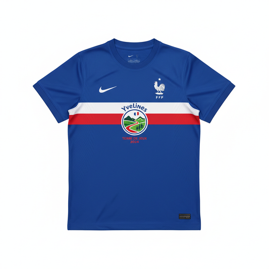 Maillot Yvelines France 2026 - vue face fond blanc